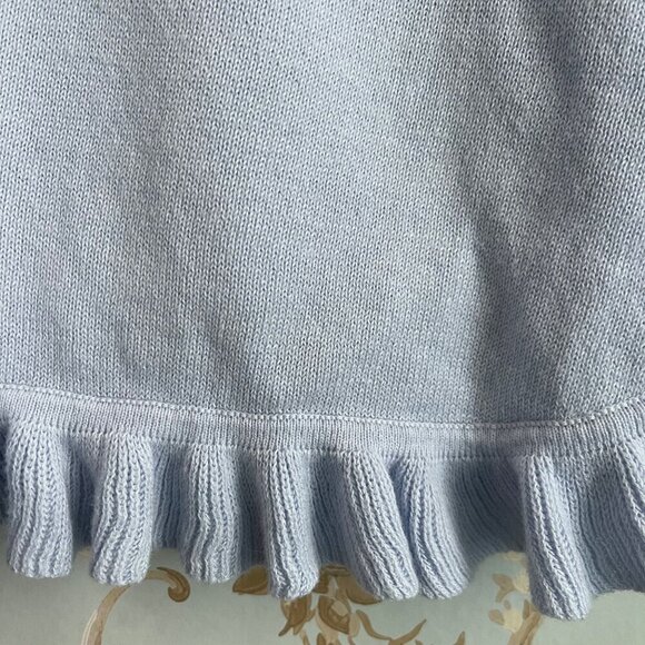 Lilly Pulitzer Girls Knit Poncho Top XL 12-14 Ruffle Trim Resort Coastal Style - Picture 4 of 8